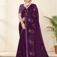 Dyed Matching Saree Wholesale with Blouse Piece for Premium Ethnic and Traditional Wear | VKM-AJMER