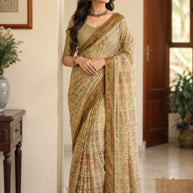 Beautiful Printed Saree with Blouse Piece for Cultural Celebrations | SGR-ANUPAMA