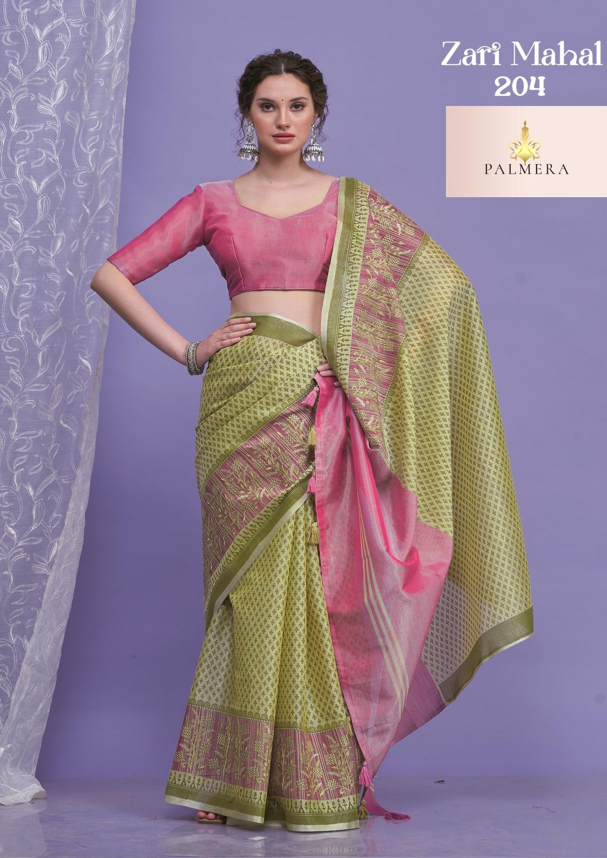 Palmera Saree Wholesaler and Palmera Saree Supplier | ALL-ZARI MAHAL VOL-02