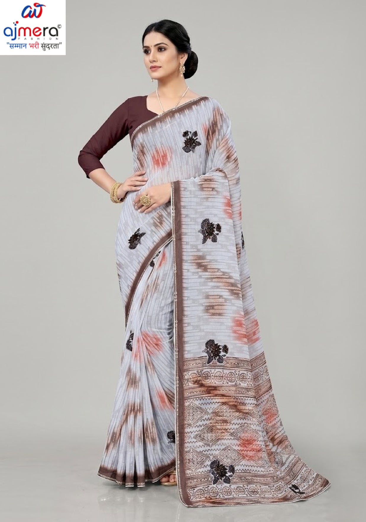Trendy Printed Saree with Blouse Piece for Women’s Ethnic Wardrobe | CAS-PREM RATAN