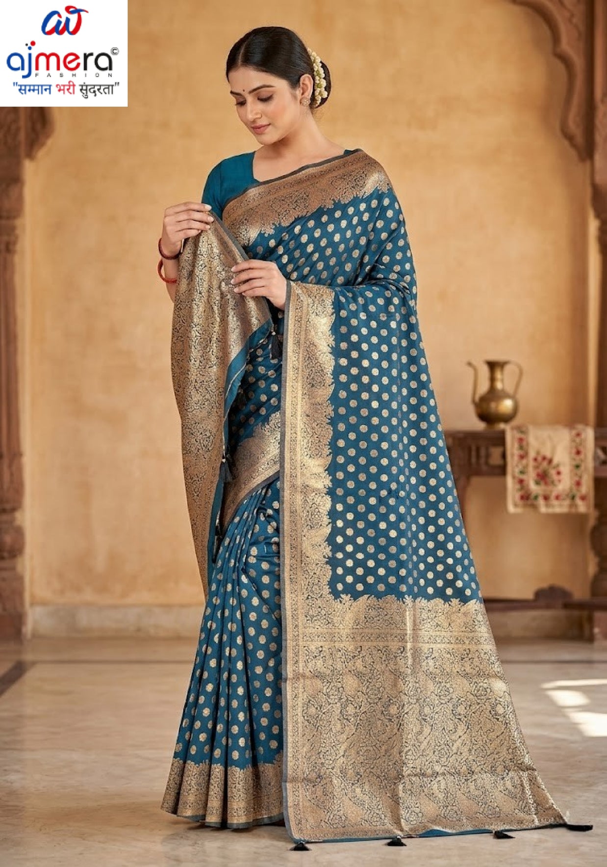 Luxury Jacquard Silk Saree with Blouse Piece for Wedding & Party Wear | TUL-HANSJODA SILK VOL-37