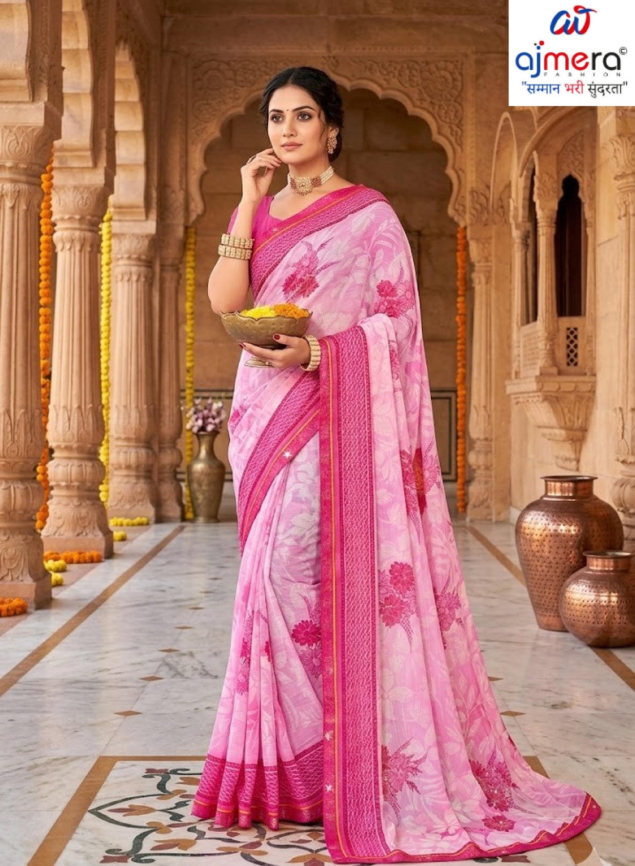 Beautiful Printed Saree with Blouse Piece for Cultural Celebrations  | PRM-RANGBAAZ