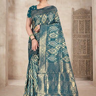 Graceful Jacquard Silk Saree with Blouse Piece for Timeless Ethnic Fashion | TUL-ROMA COTTON VOL-02