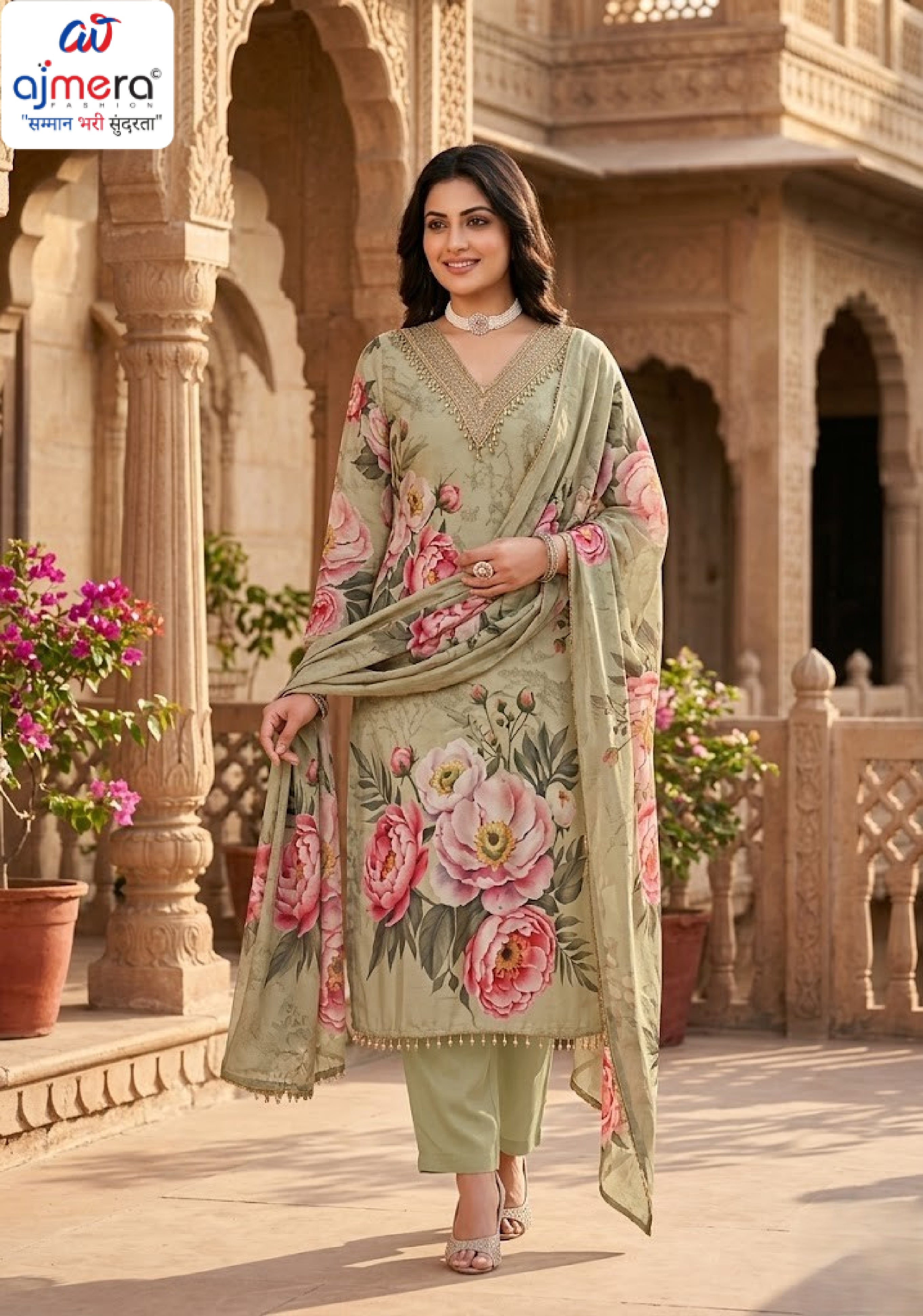 Premium Viscose Unstitched Suit Set | VAS-KITTY-3