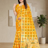 Luxury Jacquard Silk Saree with Blouse Piece for Wedding & Party Wear | TUL-PREM PAKHI SILK VOL-13
