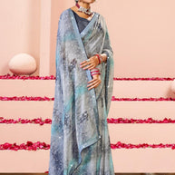 Exclusive Printed Saree with Blouse Piece for Elegant Ethnic Look | PRM-KAMINI