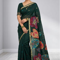 Exclusive Jacquard Silk Saree with Blouse Piece for Premium Cultural Wear | CUT-9888
