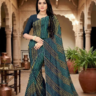 Weightless Print Loose Saree without Blouse for Premium Ethnic and Traditional Wear | APAR-BMW