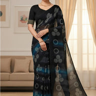Ranial Print Loose Saree with Blouse for Premium Ethnic and Traditional Wear | AA-SULTAN{W.B}