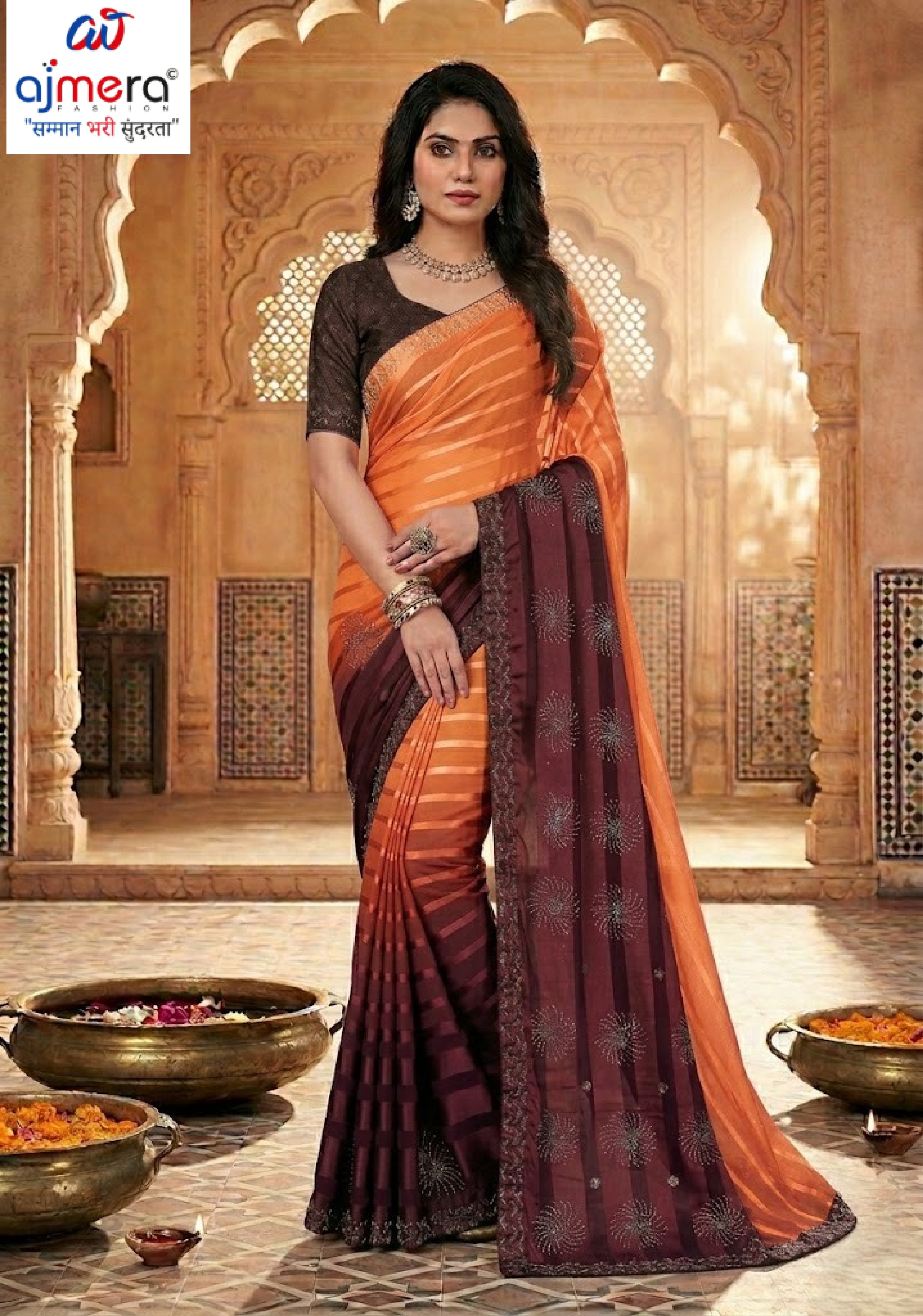 Dyed Matching Saree Bulk Supplier with Blouse Piece for Premium Ethnic and Traditional Wear | RAL-DATA