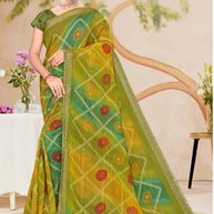 Elegant Printed Saree with Designer Blouse Piece for Festive Wear  | SNR-NAMAYA