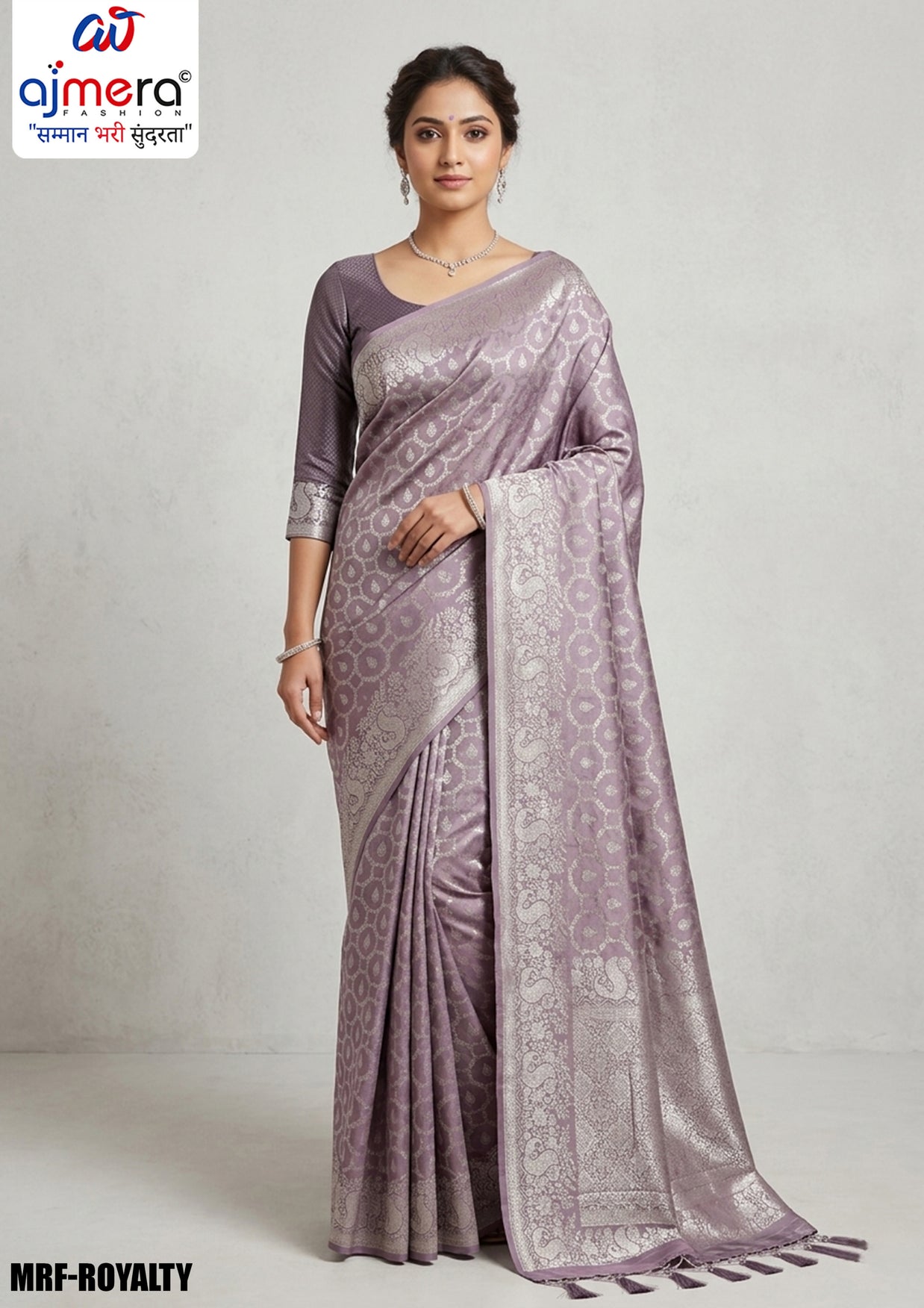 Ethnic Charm Jacquard Silk Saree With Blouse Piece | MRF-ROYALY