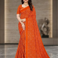 Exclusive Printed Saree with Blouse Piece for Elegant Ethnic Look  | SSR-HOLDEN