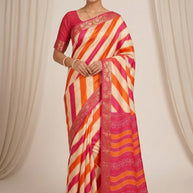 Digital Printed Saree with Blouse Piece for Premium Ethnic and Traditional Wear | STG-GOMDTI