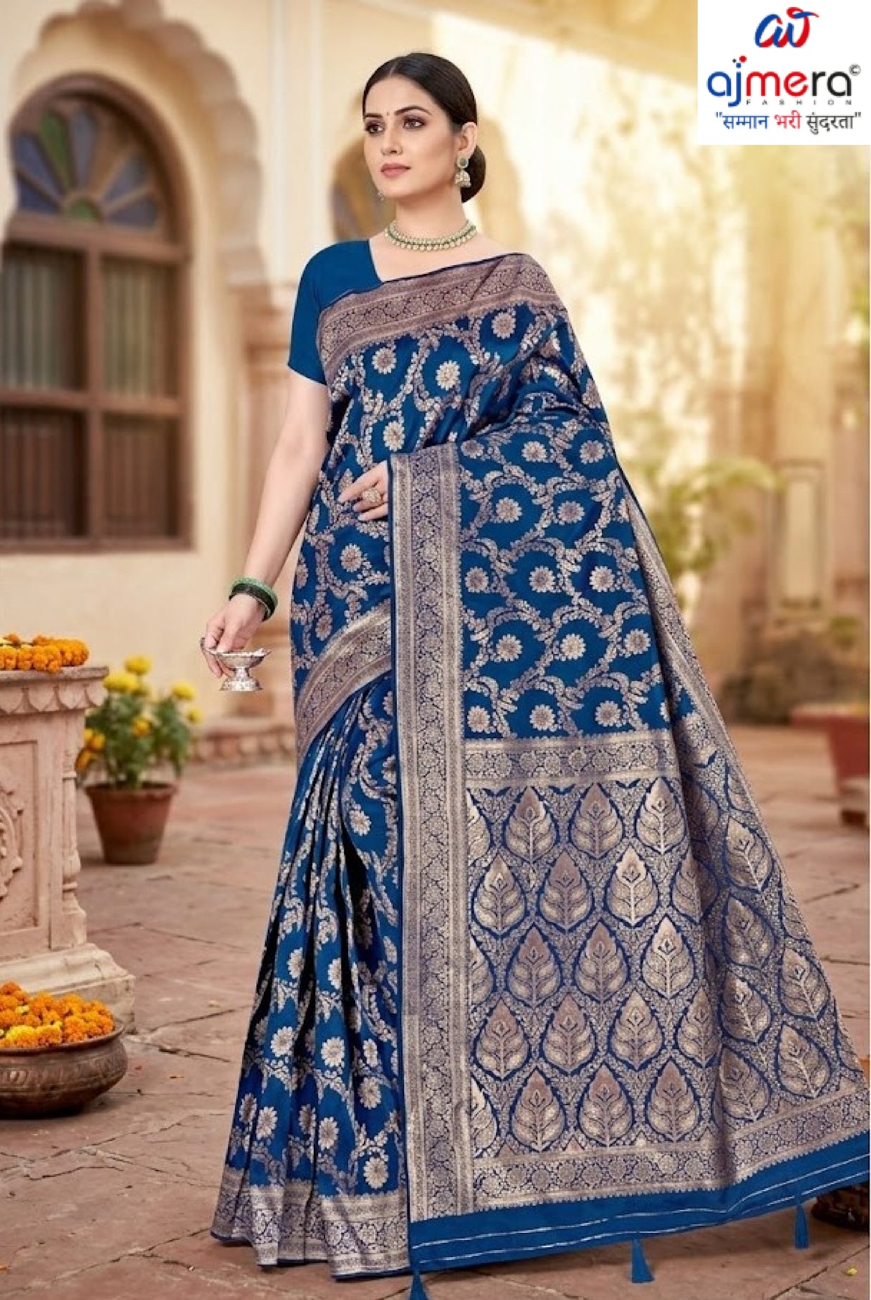 Trendy Jacquard Silk Saree With Blouse Piece | DBU-BANARASI SILK VOL-1