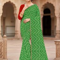Chic Printed Saree with Blouse Piece for Sophisticated Ethnic Style  | JS-NIKITA
