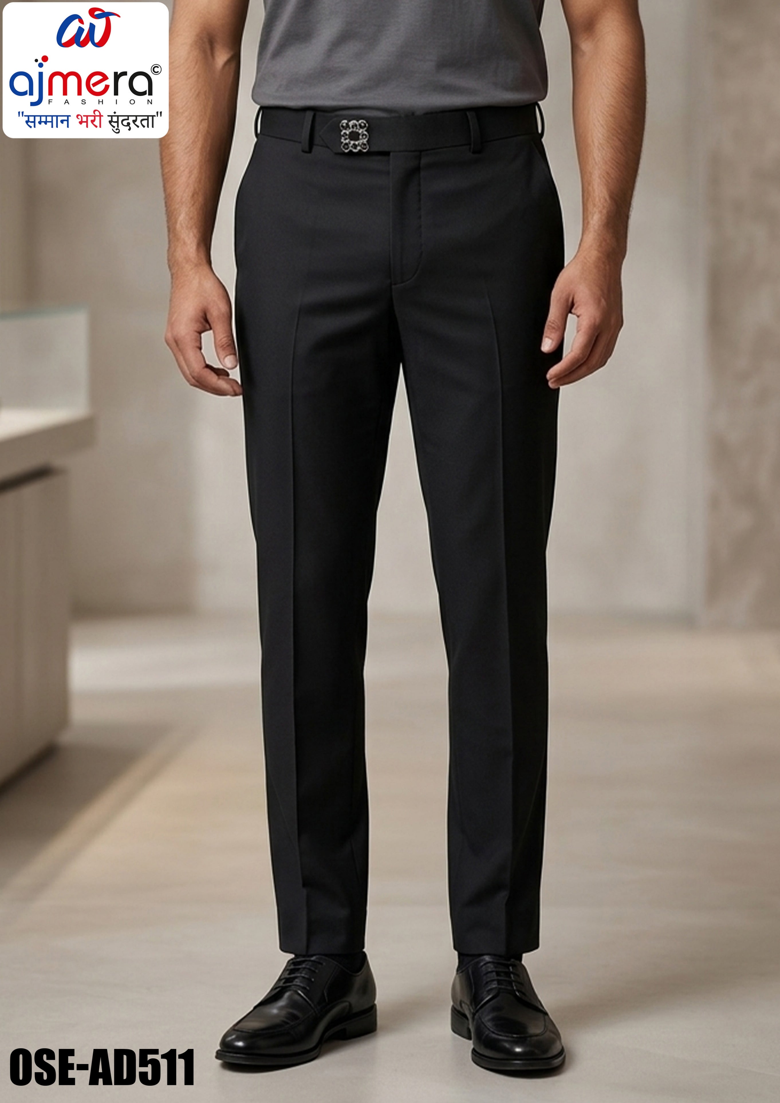Premium Men's Formal Pant for Office & Business Wear | OSE-AD511