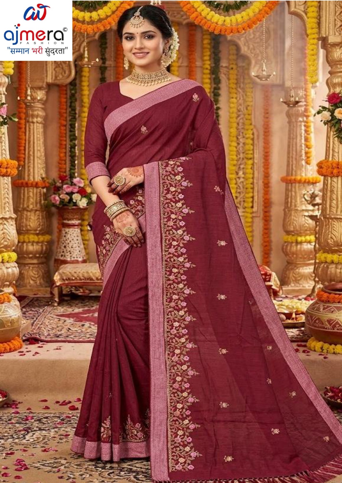 Fancy Cotton Saree with Blouse Piece for Premium Ethnic and Traditional Wear | VKF-TARPAN