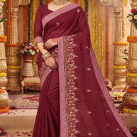 Fancy Cotton Saree with Blouse Piece for Premium Ethnic and Traditional Wear | VKF-TARPAN
