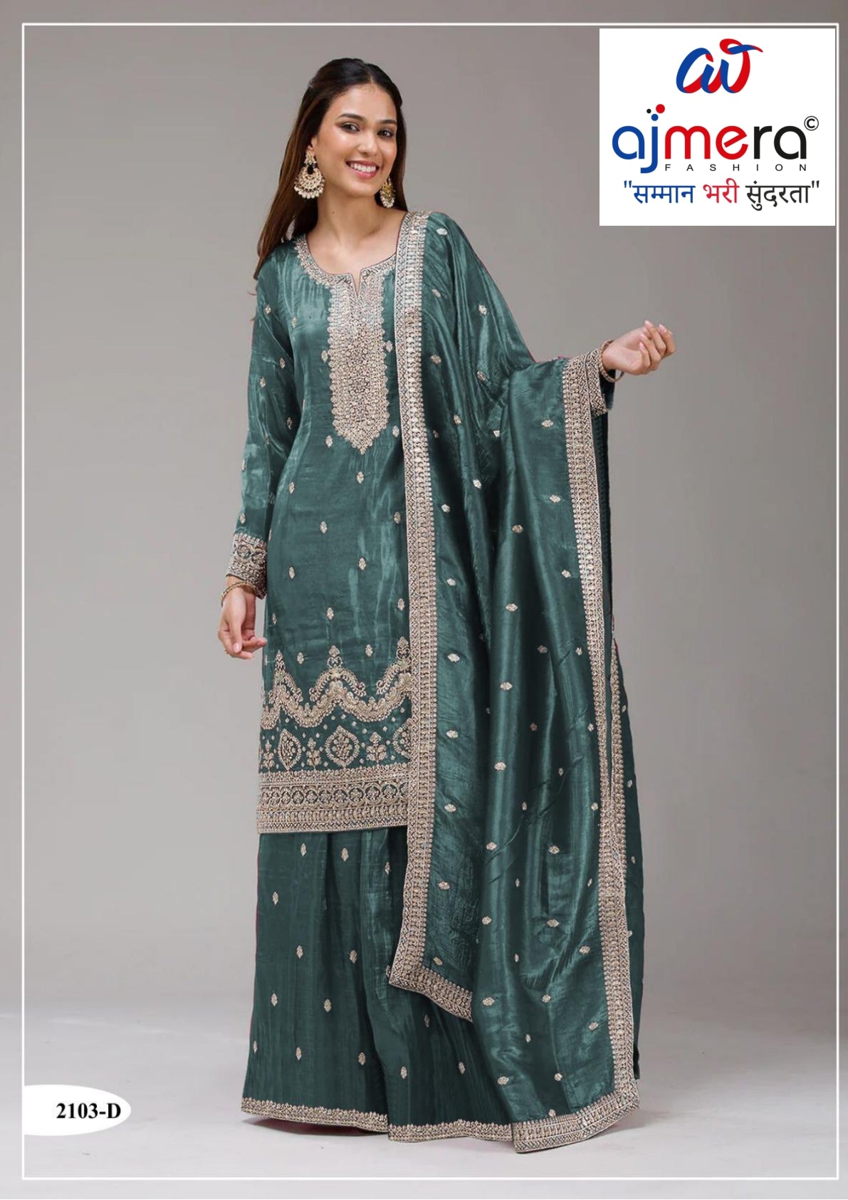 Premium Party Wear Semi-Stitched Suit | JPF-2103