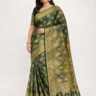 Graceful Jacquard Silk Saree with Blouse Piece for Timeless Ethnic Fashion | DNA-MARIYA