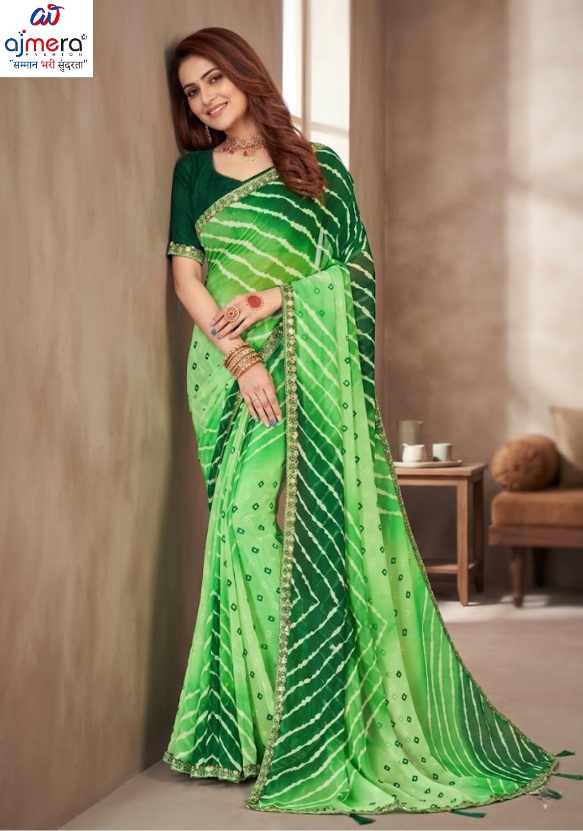 Beautiful Printed Saree with Blouse Piece for Cultural Celebrations | JS-ANJALI