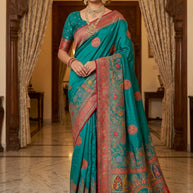 Artistic Texture Jacquard Silk Saree With Blouse Piece | STZ-JIYA