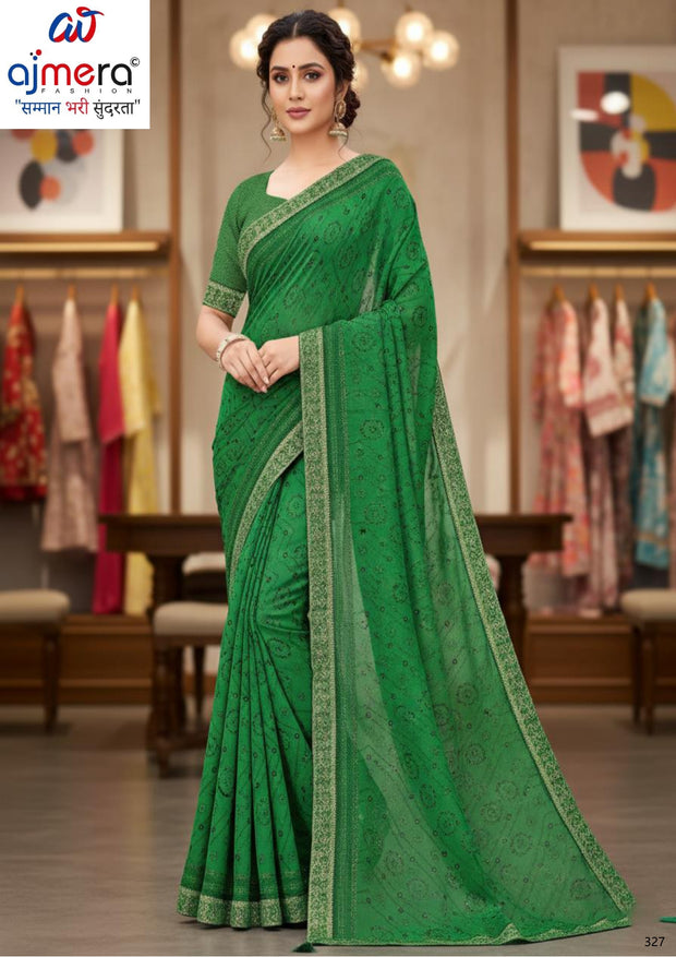 Reniyal Print Loose Saree without Blouse for Premium Ethnic and Traditional Wear | CAS-SONPARI GOLD