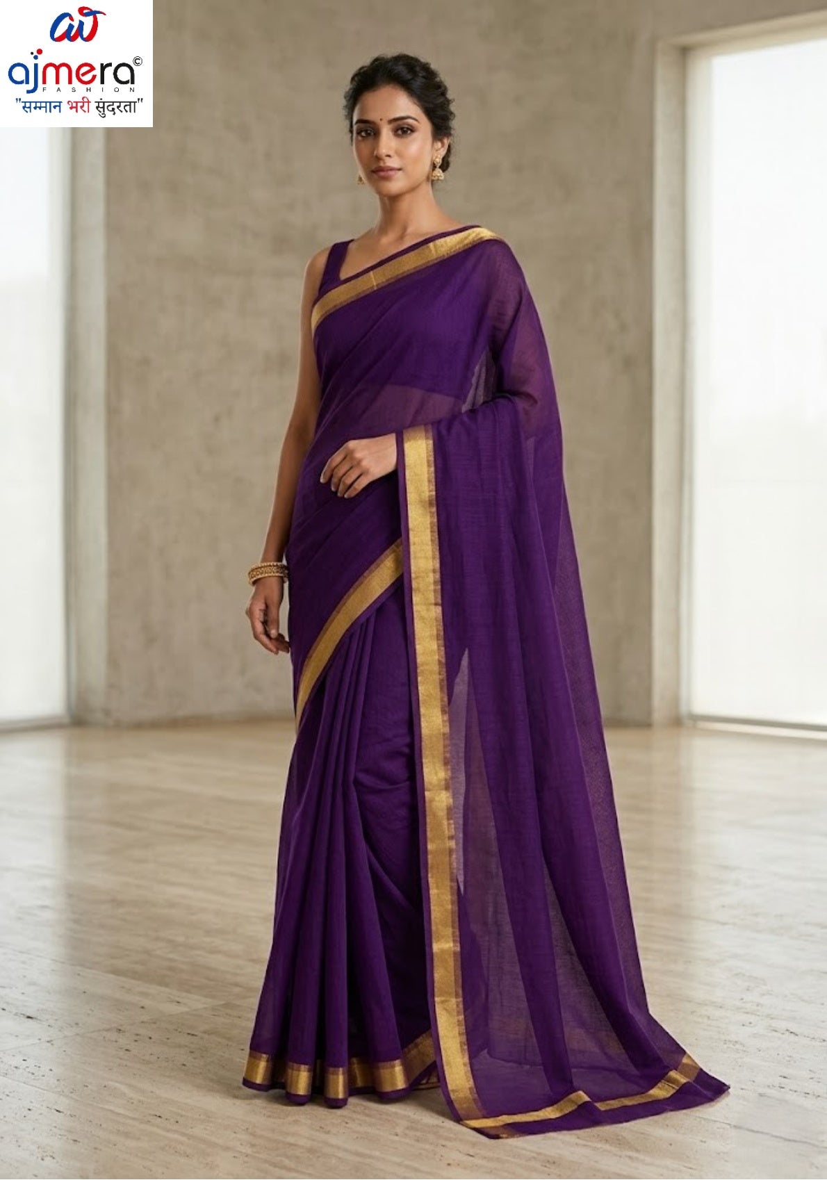 Distinctive Rapier Silk Matching Saree Without Blouse | RVR-CHULBULI