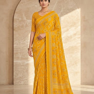 Premium Printed Saree with Matching Blouse Piece for Ethnic Elegance  | VDT-DISCO-11