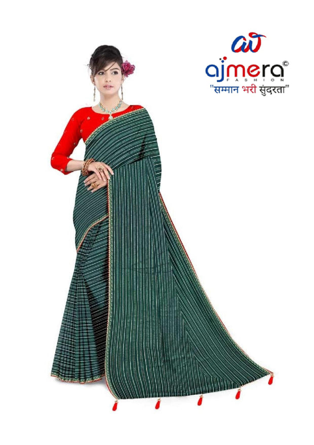 Beautiful Printed Saree with Blouse Piece for Cultural Celebrations  | TD-PUSHPA