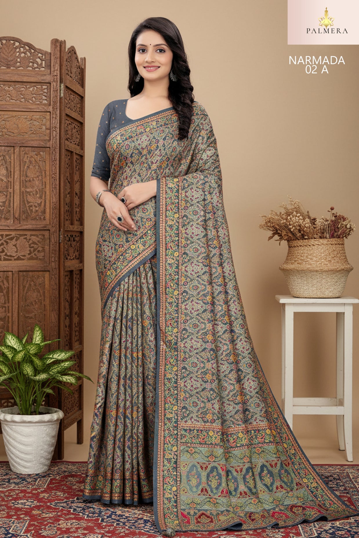 Palmera Saree Wholesaler and Palmera Saree Supplier | ALL-NARMADA-02