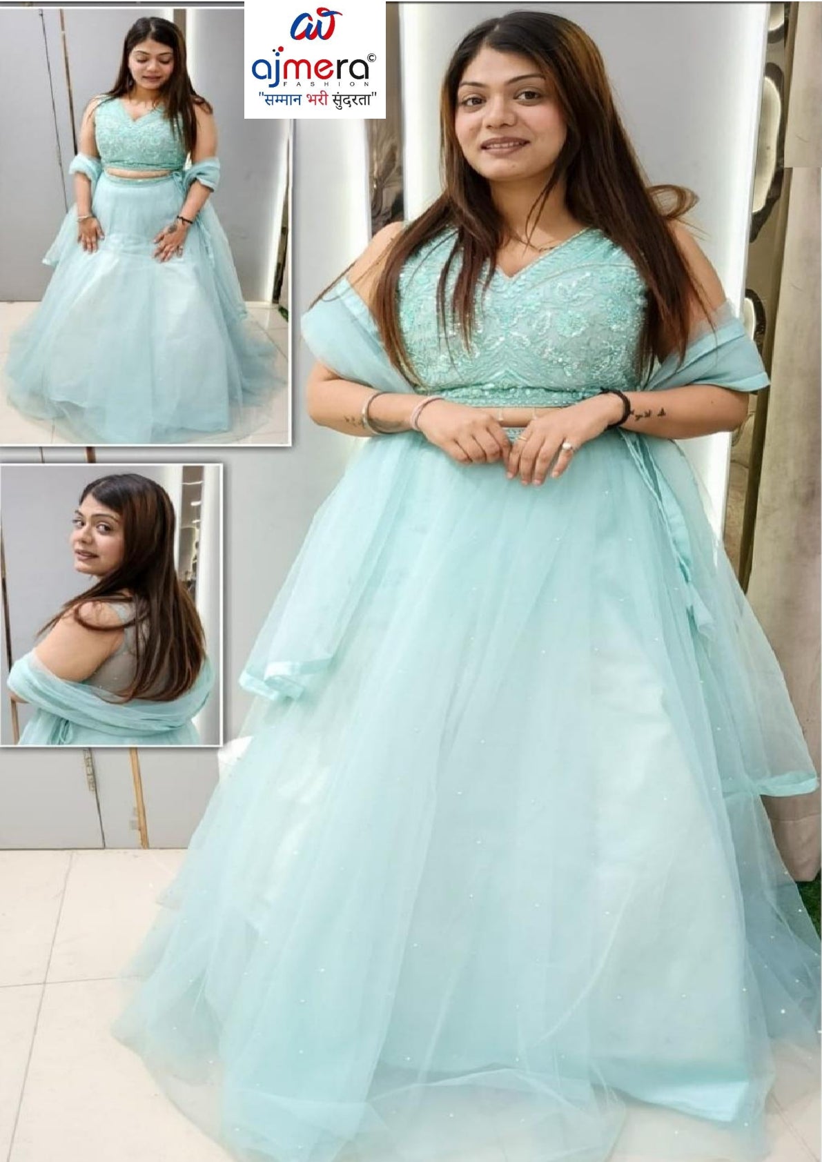 Designer Net Gown for Women | YVD-YSC119