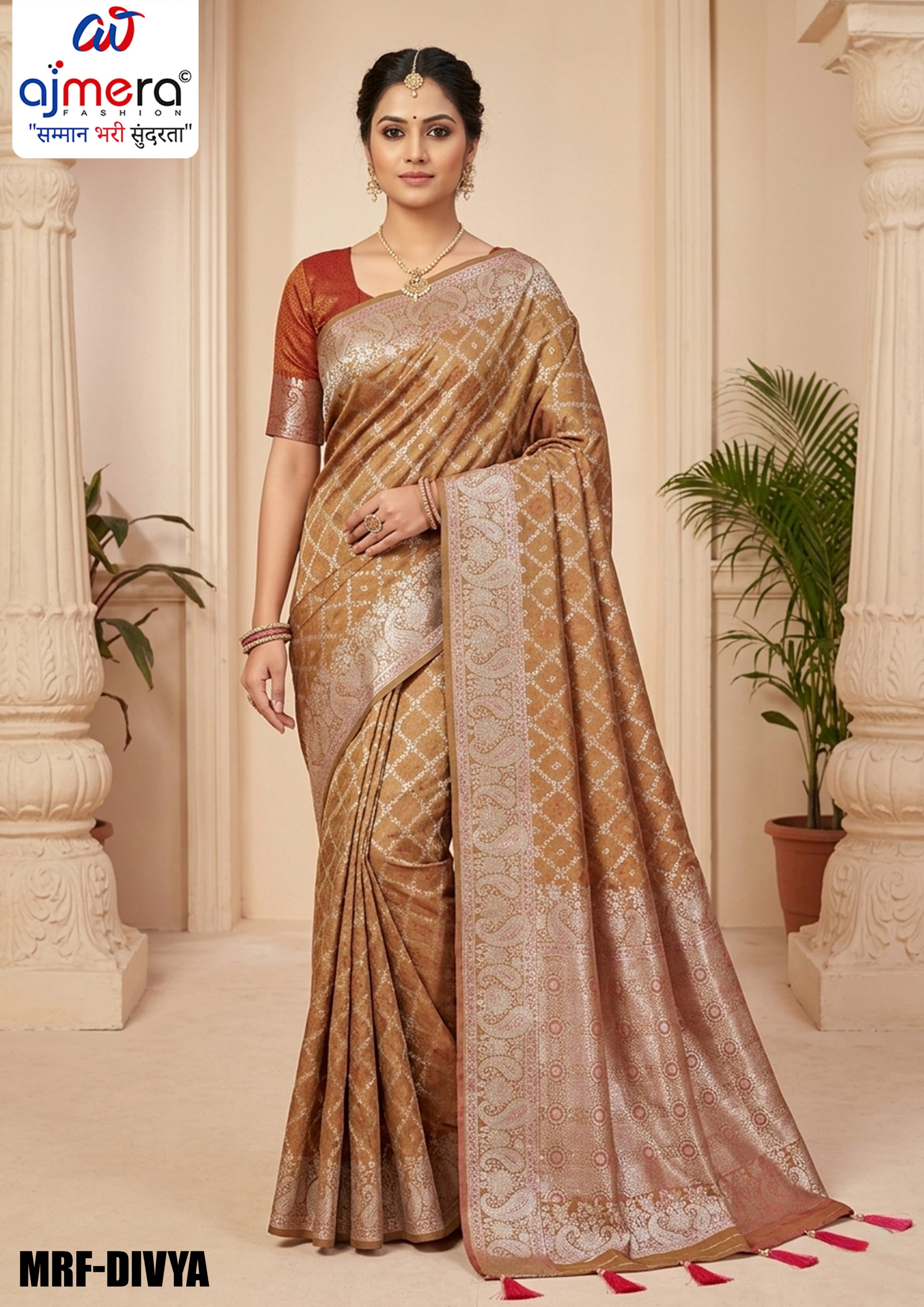 Traditional Elegance Jacquard Silk Saree With Blouse Piece | MRF-DIVYA