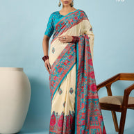 Ganga Blended Silk Saree with Blouse for Premium Ethnic and Designer Wear | ALL-GANGA-19