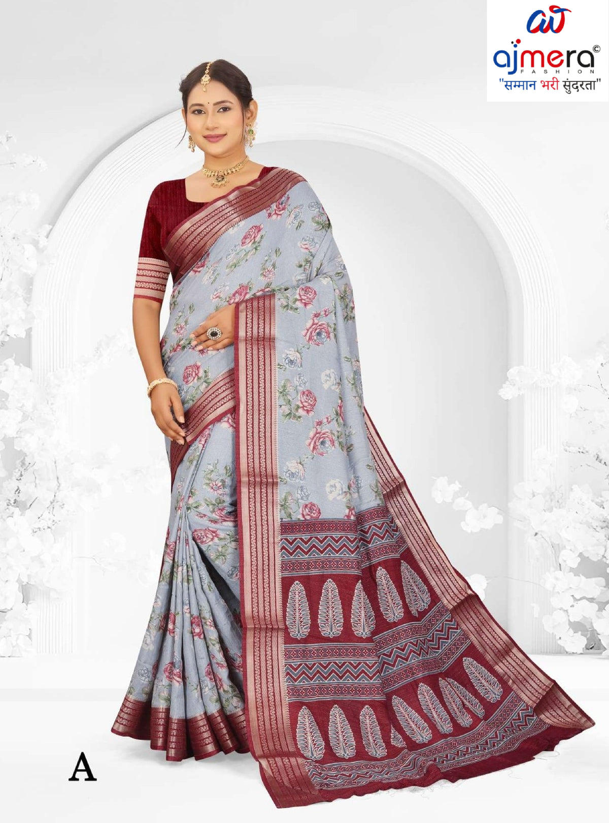 Premium Printed Saree with Matching Blouse Piece for Ethnic Elegance | RDD-MAHARANI VOL-02