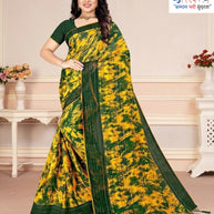 Graceful Printed Saree with Blouse Piece for Modern Ethnic Fashion  | CAS-BHAGYA SHREE