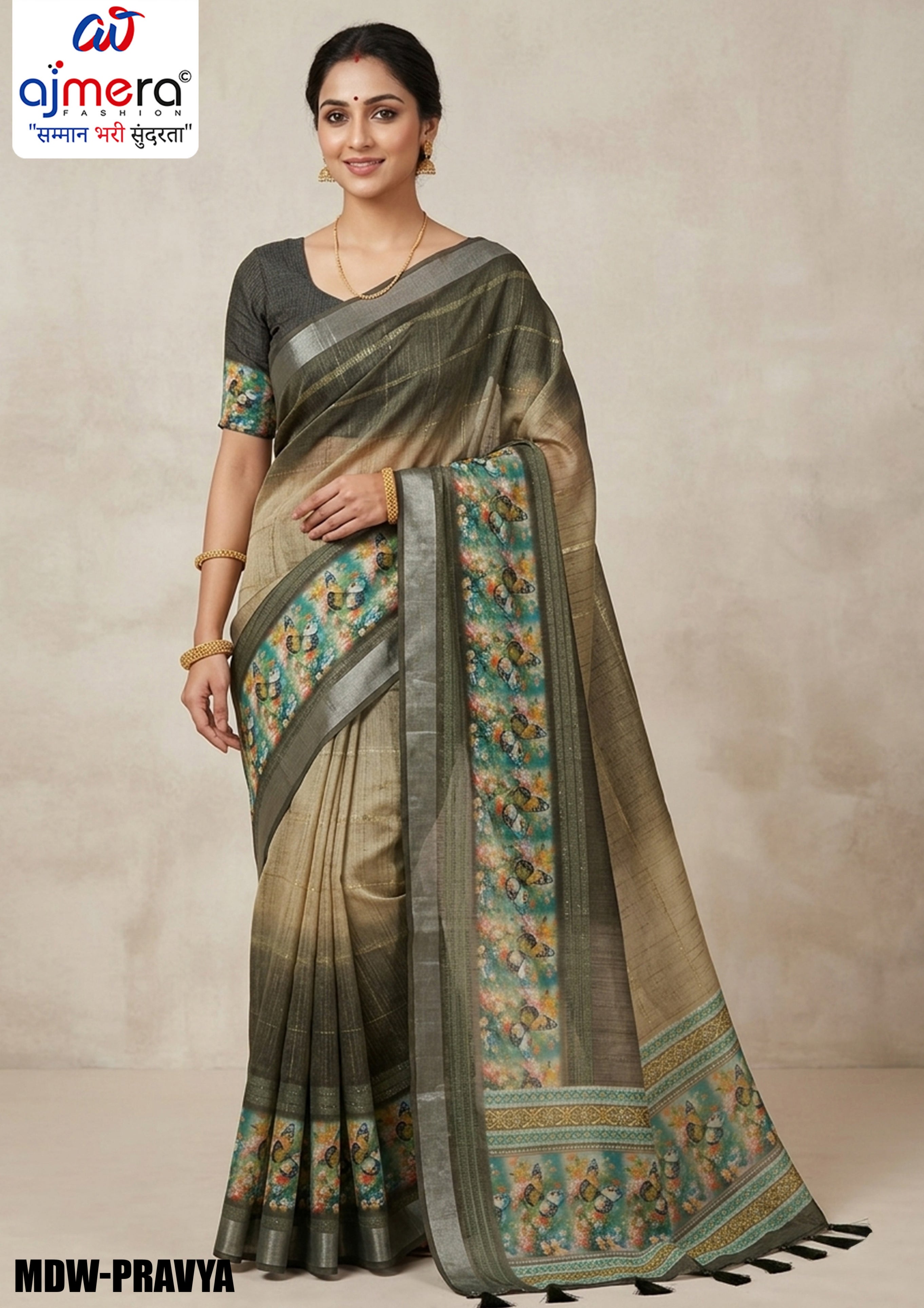 Graceful Jacquard Silk Saree with Blouse Piece for Timeless Ethnic Fashion | MDW-PRAVYA
