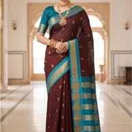Dyed Matching Saree Bulk Supplier with Blouse Piece for Premium Ethnic and Traditional Wear | CSS(M)-HITMAN