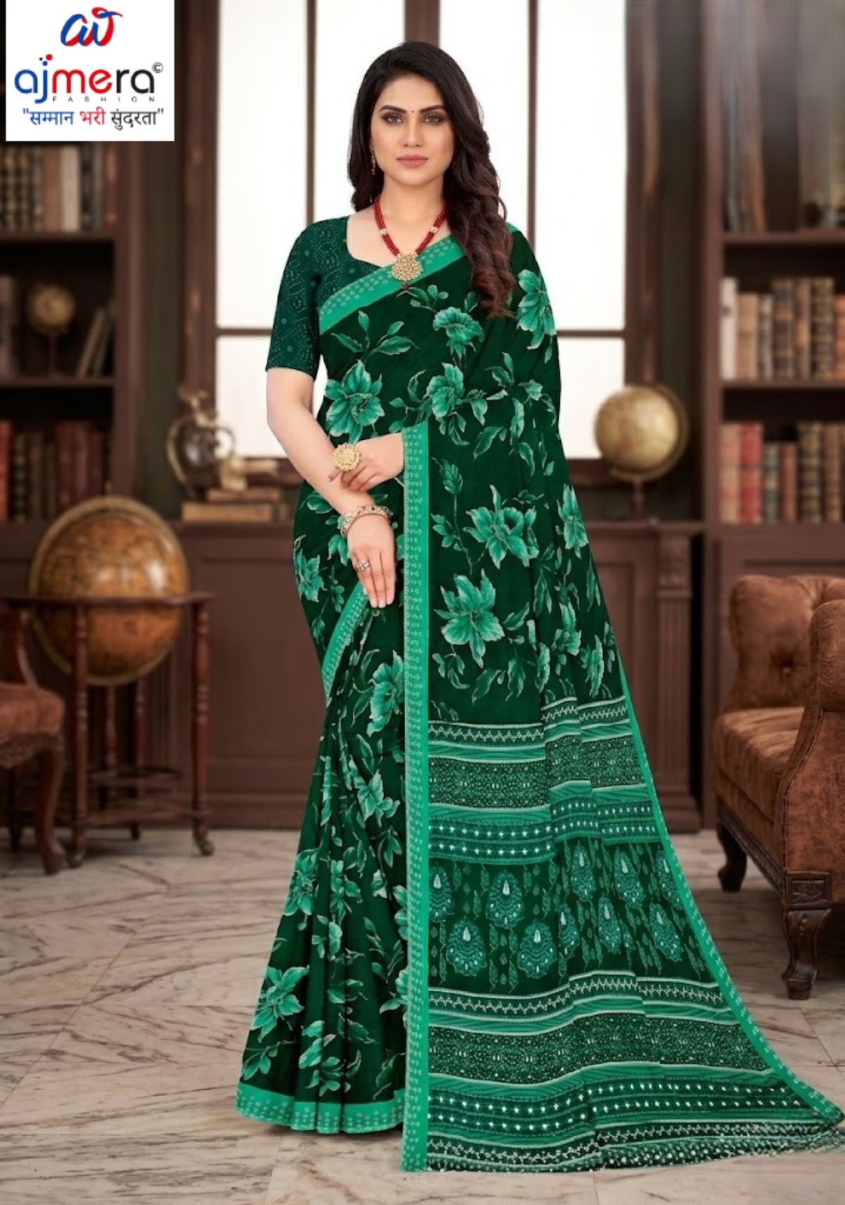 Beautiful Printed Saree with Blouse Piece for Cultural Celebrations | GLC-PALAV