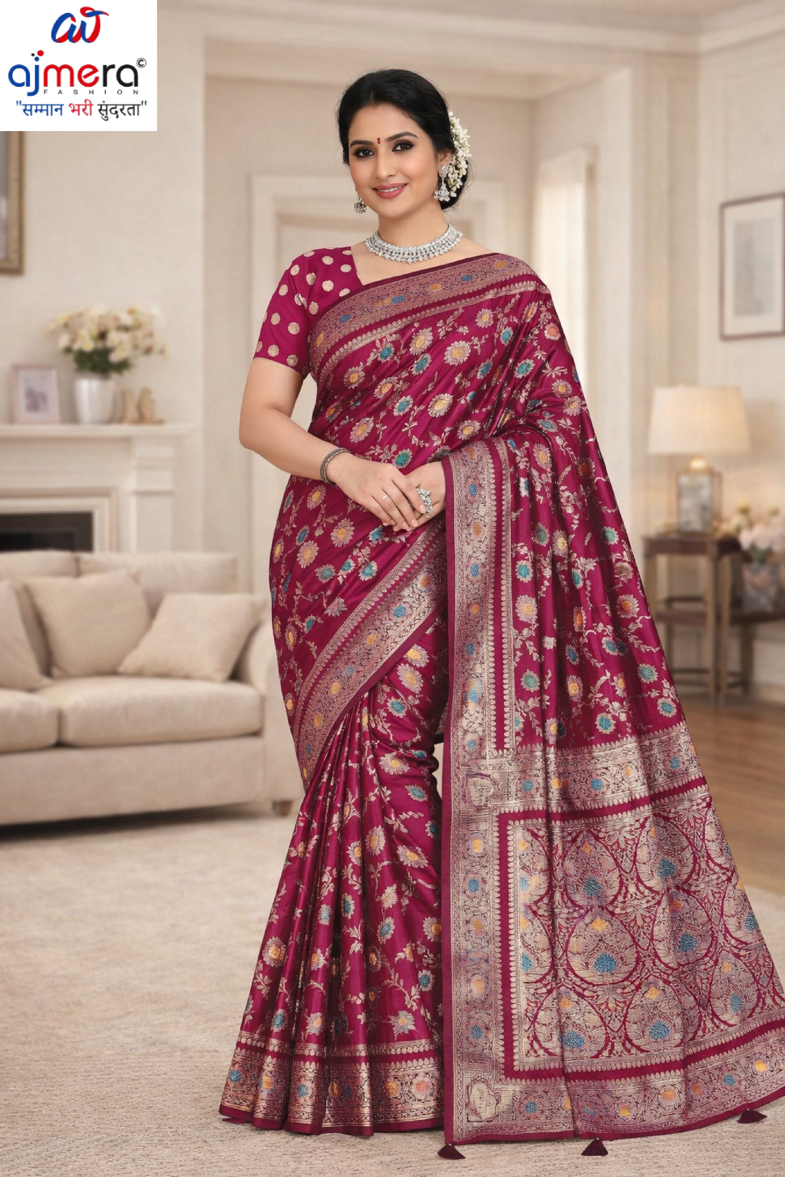 Refined Craft Jacquard Silk Saree With Blouse Piece | TUL-CLEAR SILK VOL-09
