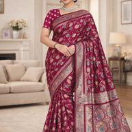 Refined Craft Jacquard Silk Saree With Blouse Piece | TUL-CLEAR SILK VOL-09