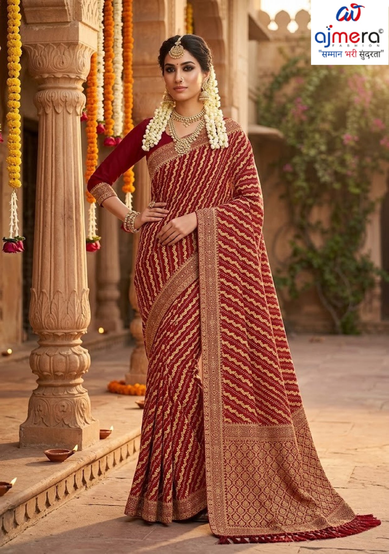 Latest Dyed Matching Saree without Blouse for Premium Ethnic and Traditional Wear | JP-GOLGAPPA