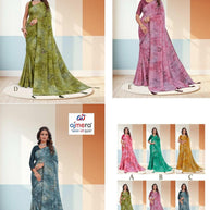 Exclusive Printed Saree with Blouse Piece for Elegant Ethnic Look  | RDD-KALPANA