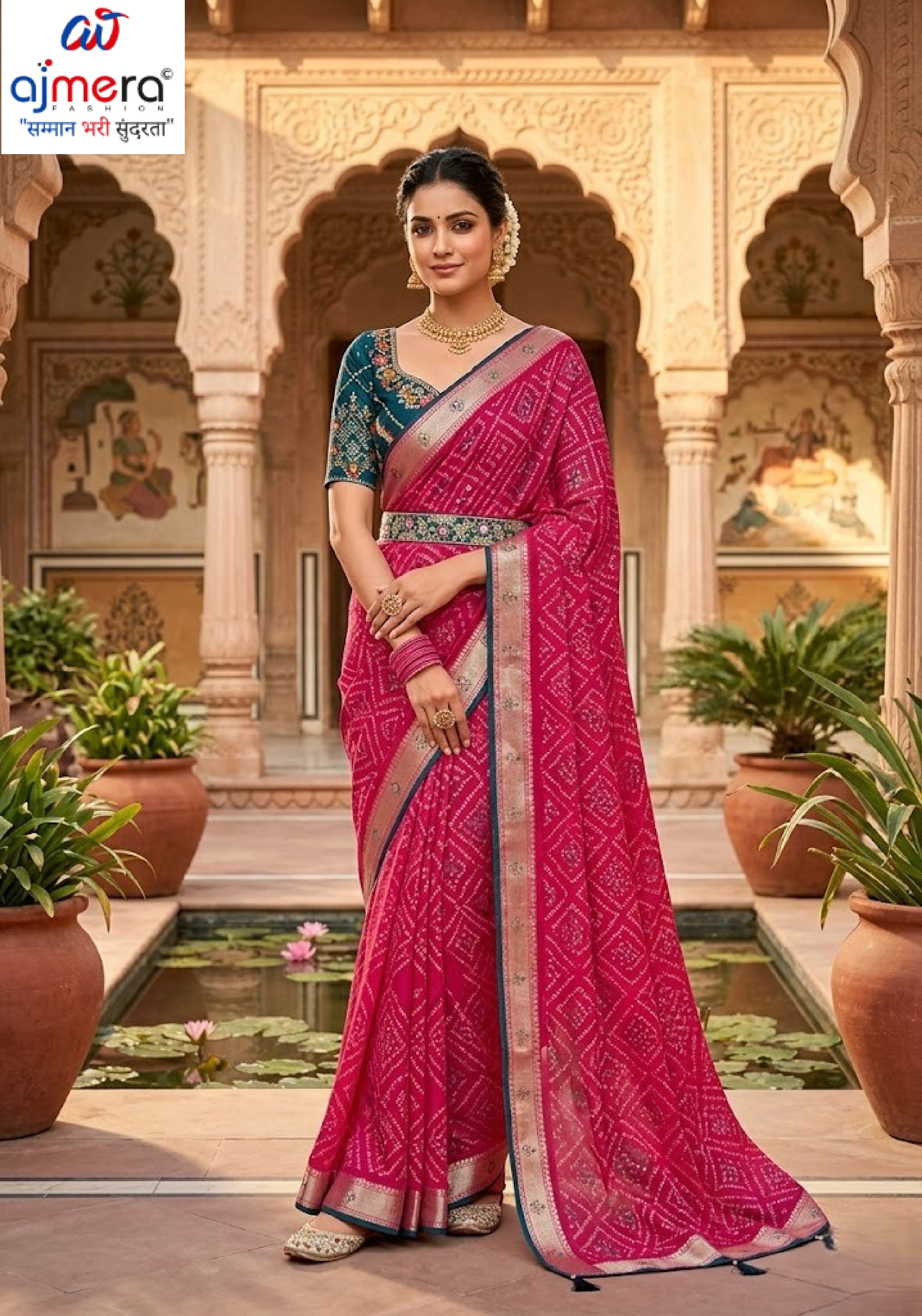 Graceful Printed Saree with Blouse Piece for Modern Ethnic Fashion | VDT-NITYA-7