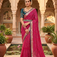 Graceful Printed Saree with Blouse Piece for Modern Ethnic Fashion | VDT-NITYA-7