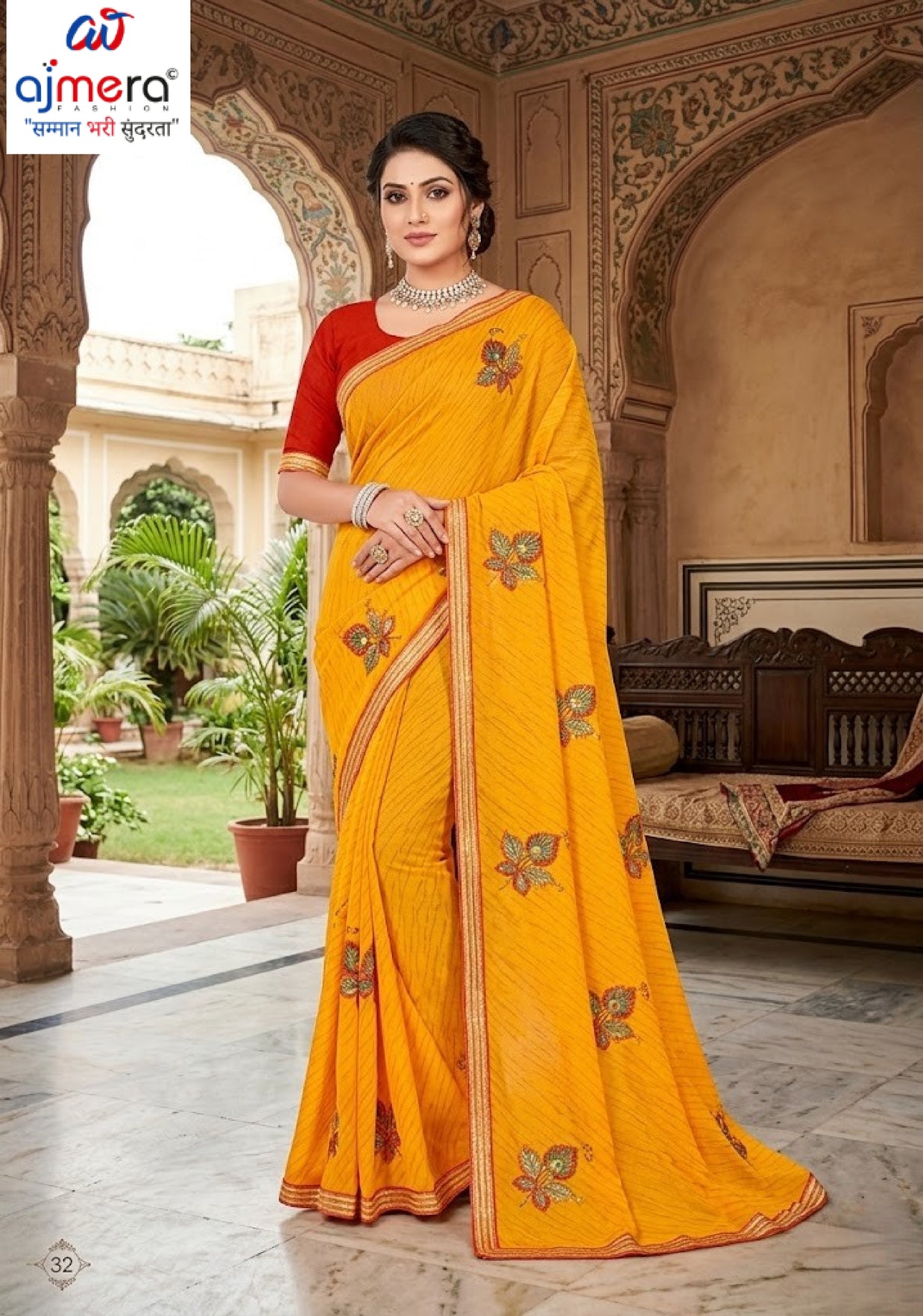 Elegant Printed Saree with Designer Blouse Piece for Festive Wear | PRM-HIRAMOTI