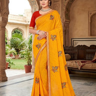 Elegant Printed Saree with Designer Blouse Piece for Festive Wear | PRM-HIRAMOTI