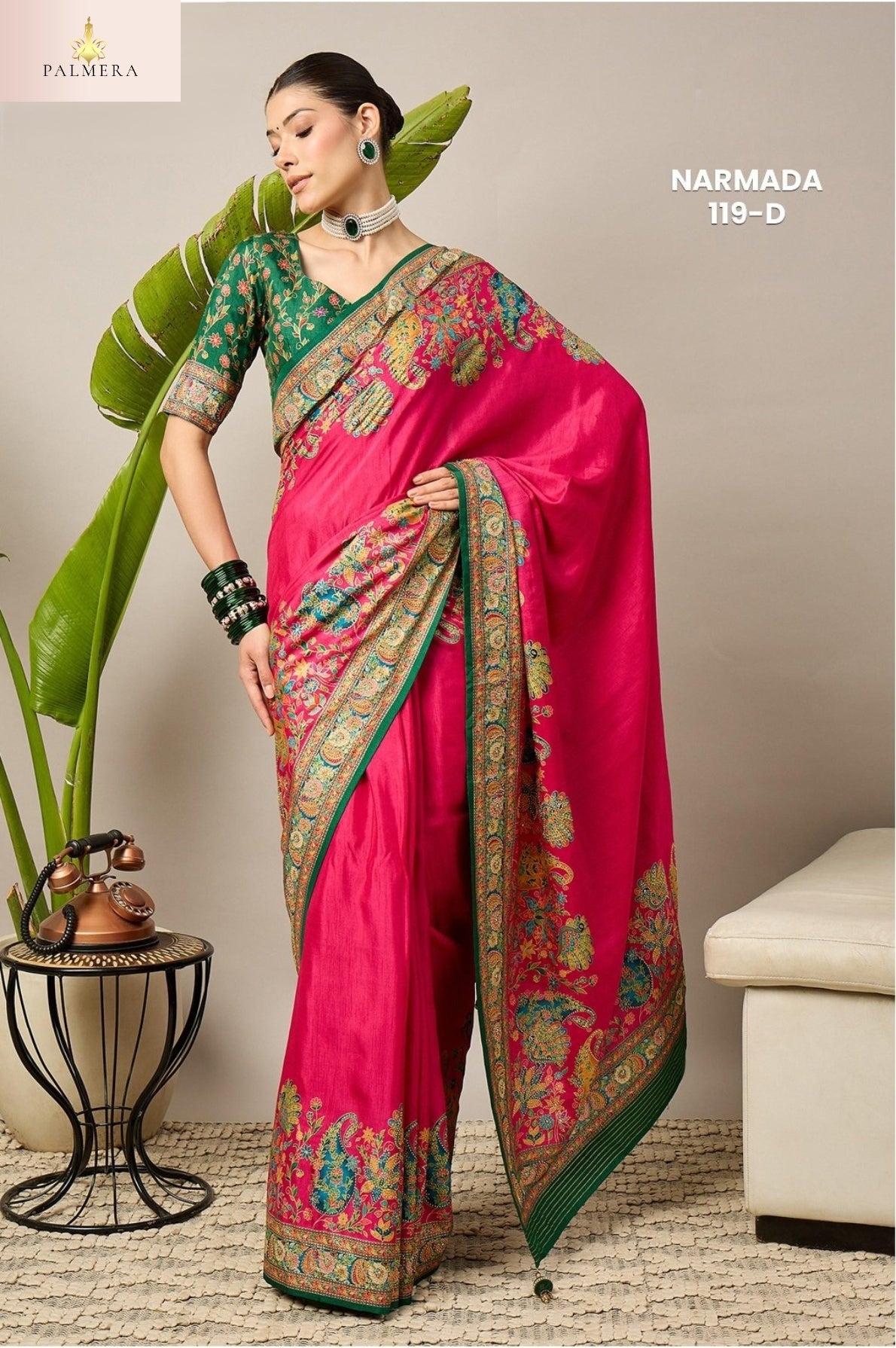 Palmera Saree Manufacturer and Palmera Saree Supplier | ALL-NARMADA-119