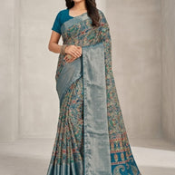 Contemporary Printed Saree with Blouse Piece for Premium Wear  | RDD-LALITA